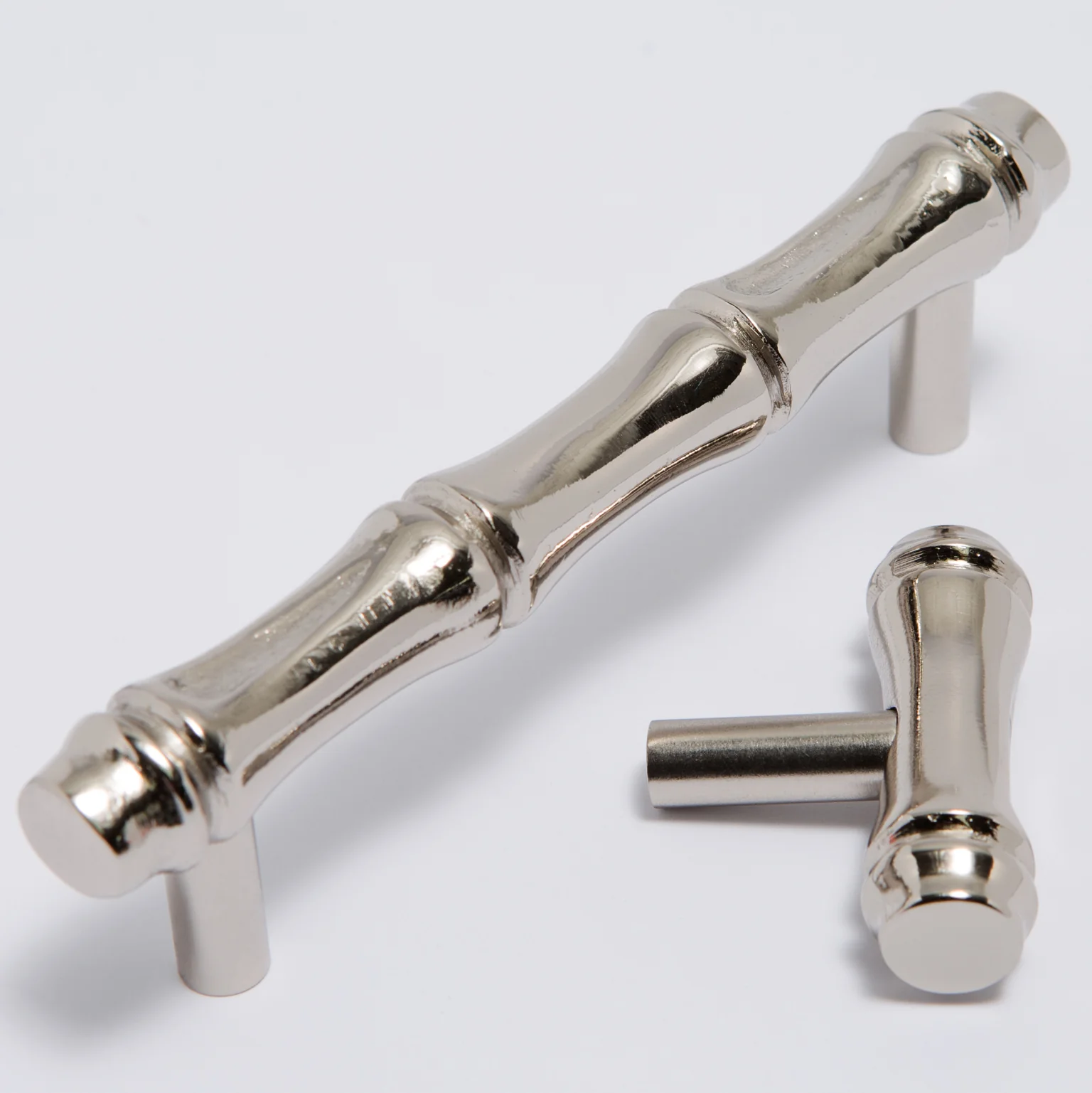 Bamboo Handle - Polished Nickel - Image 3